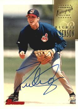 1997 Bowman - Certified Autographs Blue Ink #CA73 Richie Sexson Front