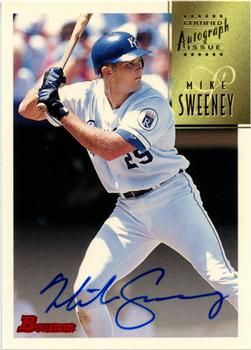 1997 Bowman - Certified Autographs Blue Ink #CA76 Mike Sweeney Front