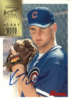 1997 Bowman - Certified Autographs Blue Ink #CA86 Kerry Wood Front