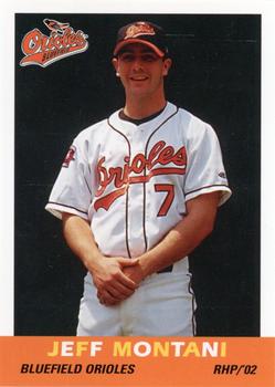 2002 Grandstand Bluefield Orioles #NNO Jeff Montani Front