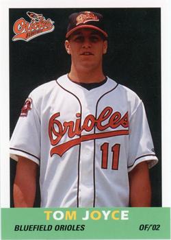 2002 Grandstand Bluefield Orioles #NNO Tom Joyce Front