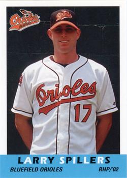 2002 Grandstand Bluefield Orioles #NNO Larry Spillers Front