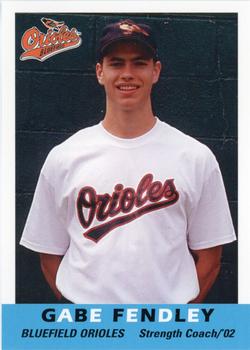 2002 Grandstand Bluefield Orioles #NNO Gabe Fendley Front