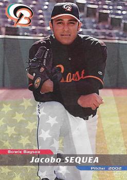 2002 Grandstand Bowie Baysox #NNO Jacobo Sequea Front