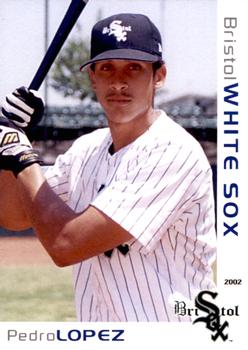 2002 Grandstand Bristol White Sox #7 Pedro Lopez Front