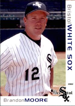 2002 Grandstand Bristol White Sox #12 Brandon Moore Front