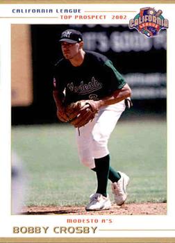 2002 Grandstand California League Top Prospects #NNO Bobby Crosby Front