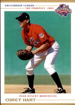 2002 Grandstand California League Top Prospects #NNO Corey Hart Front