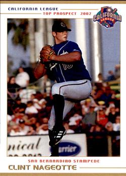 2002 Grandstand California League Top Prospects #NNO Clint Nageotte Front