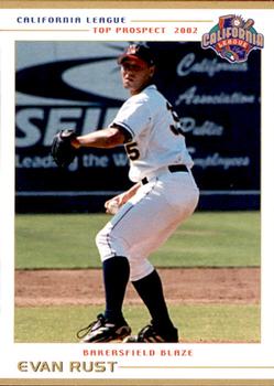 2002 Grandstand California League Top Prospects #NNO Evan Rust Front