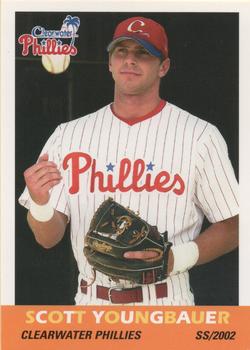 2002 Grandstand Clearwater Phillies #7 Scott Youngbauer Front