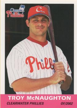 2002 Grandstand Clearwater Phillies #29 Troy McNaughton Front