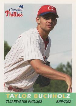 2002 Grandstand Clearwater Phillies #44 Taylor Buchholz Front