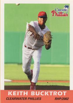2002 Grandstand Clearwater Phillies #56 Keith Bucktrot Front