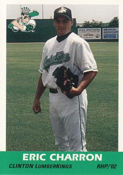 2002 Grandstand Clinton LumberKings #NNO Eric Charron Front