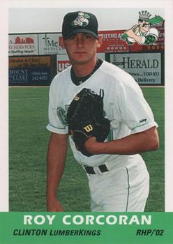 2002 Grandstand Clinton LumberKings #NNO Roy Corcoran Front