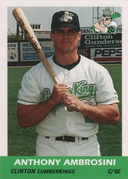2002 Grandstand Clinton LumberKings #NNO Anthony Ambrosini Front