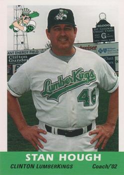 2002 Grandstand Clinton LumberKings #NNO Stan Hough Front