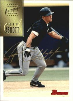 1997 Bowman - Certified Autographs Gold Ink #CA1 Jeff Abbott Front