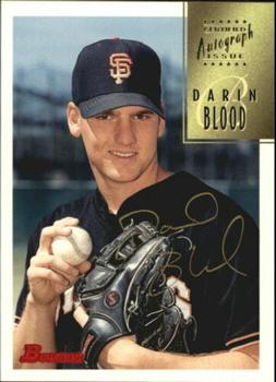 1997 Bowman - Certified Autographs Gold Ink #CA6 Darin Blood Front