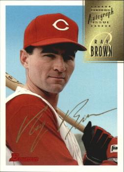 1997 Bowman - Certified Autographs Gold Ink #CA9 Ray Brown Front