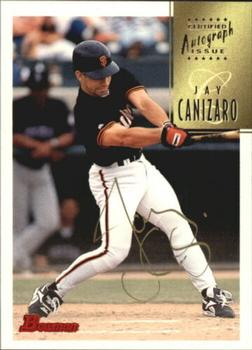 1997 Bowman - Certified Autographs Gold Ink #CA12 Jay Canizaro Front
