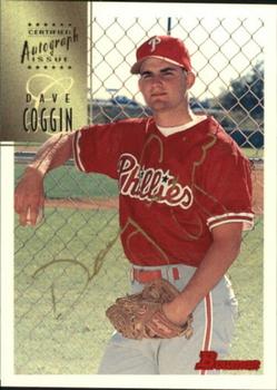 1997 Bowman - Certified Autographs Gold Ink #CA14 Dave Coggin Front