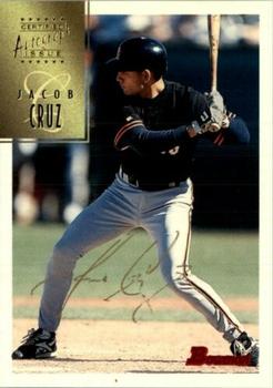 1997 Bowman - Certified Autographs Gold Ink #CA17 Jacob Cruz Front