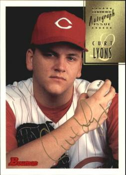 1997 Bowman - Certified Autographs Gold Ink #CA50 Curt Lyons Front
