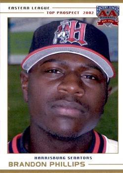2002 Grandstand Eastern League Top Prospects #NNO Brandon Phillips Front