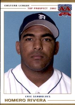2002 Grandstand Eastern League Top Prospects #NNO Homero Rivera Front