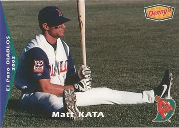 2002 Grandstand El Paso Diablos #NNO Matt Kata Front