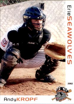2002 Grandstand Erie SeaWolves #NNO Andy Kropf Front