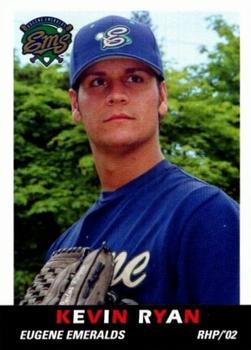 2002 Grandstand Eugene Emeralds #NNO Kevin Ryan Front