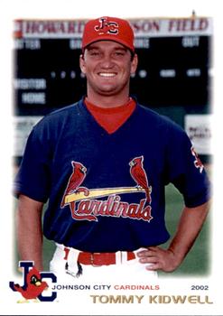 2002 Grandstand Johnson City Cardinals #3 Tommy Kidwell Front