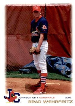 2002 Grandstand Johnson City Cardinals #38 Brad Wehrfritz Front