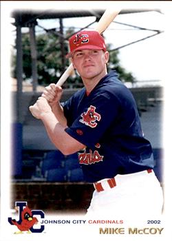2002 Grandstand Johnson City Cardinals #44 Mike McCoy Front