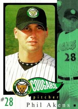 2002 Grandstand Kane County Cougars #1 Phil Akens Front