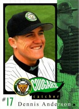 2002 Grandstand Kane County Cougars #2 Dennis Anderson Front