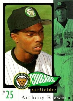 2002 Grandstand Kane County Cougars #8 Anthony Brewer Front