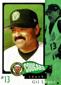 2002 Grandstand Kane County Cougars #16 Gil Lopez Front