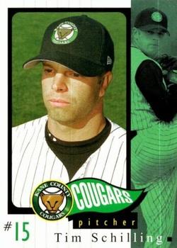 2002 Grandstand Kane County Cougars #21 Tim Schilling Front