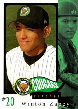 2002 Grandstand Kane County Cougars #29 Winton Zapey Front