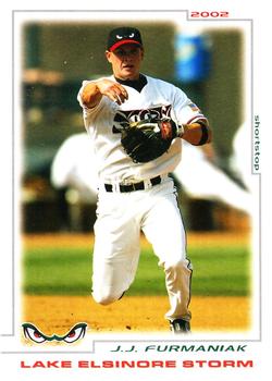 2002 Grandstand Lake Elsinore Storm #8 J.J. Furmaniak Front