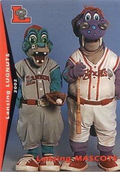2002 Grandstand Lansing Lugnuts #NNO Mascots Front