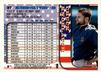 1997 Bowman - International #37 Chuck Knoblauch Back