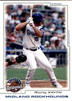 2002 Grandstand Midland RockHounds #NNO Rusty Keith Front