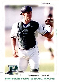 2002 Grandstand Princeton Devil Rays #6 Ronnie Deck Front