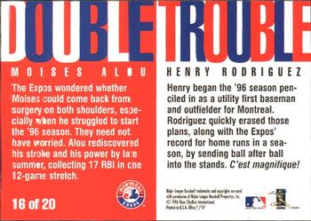 1997 Ultra - Double Trouble #16 Henry Rodriguez / Moises Alou Back