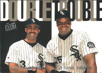 1997 Ultra - Double Trouble #4 Harold Baines / Frank Thomas Front